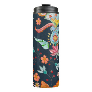 Bouteilles Isothermes Plaisir floral : Aquarelle texture de fleurs