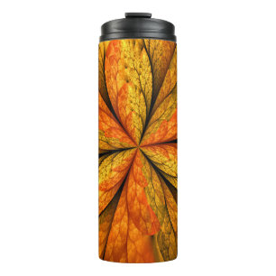 Bouteilles Isothermes Plante d'automne, Abstrait moderne Fractal Art Lea