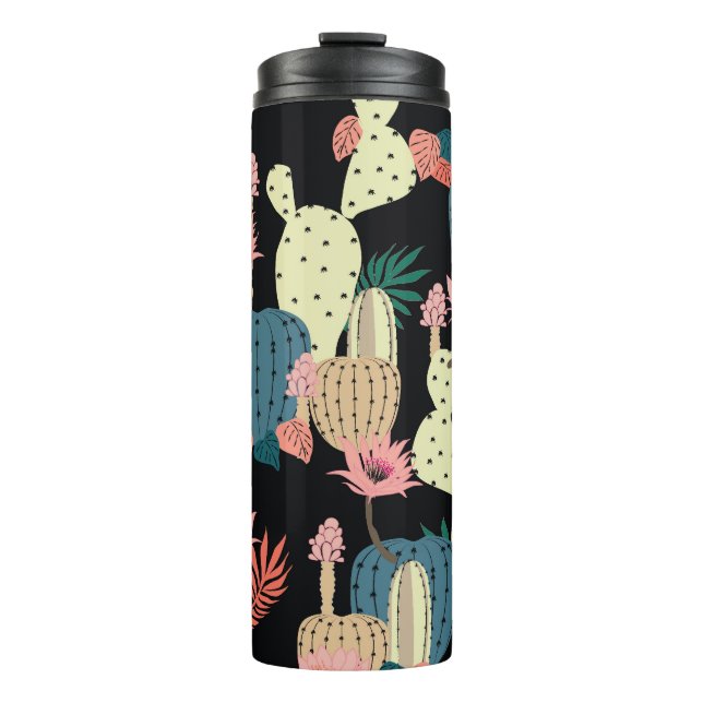 Bouteilles Isothermes Plante de Cactus : Motif botanique Vintage (Devant)
