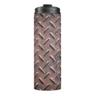 Bouteilles Isothermes Plaques de surface vieilles en acier non glissant.