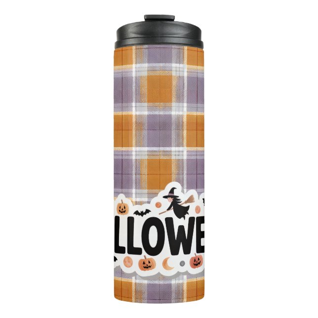 Bouteilles Isothermes Playful Halloween Plaid (Devant)