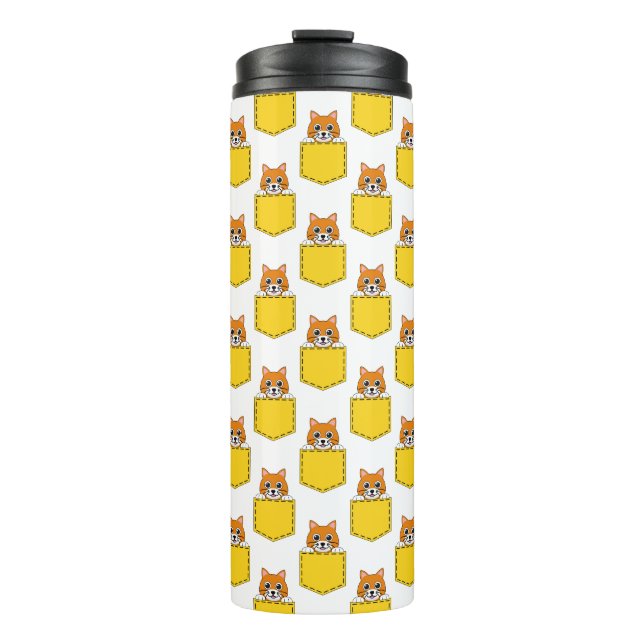 Bouteilles Isothermes Pocket Pet Cat Motif (Devant)
