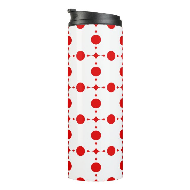 Bouteilles Isothermes Points rouges, Motif à pois, Pois, Pointillé (Tourné sur la droite)