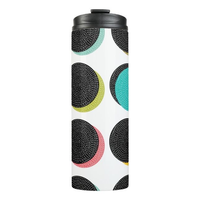 Bouteilles Isothermes Pois abstraits décoratifs dans le style (Devant)