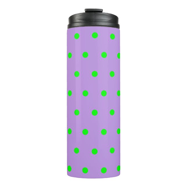 Bouteilles Isothermes Pois verts pourpres (Devant)