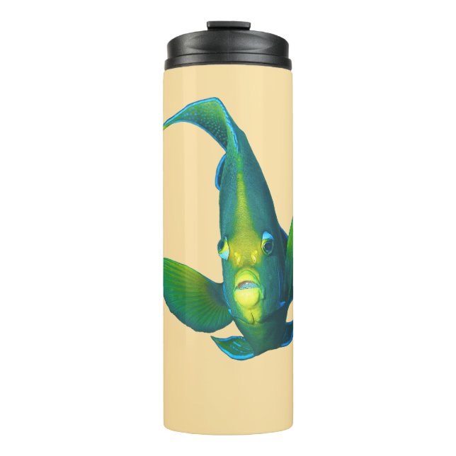 Bouteilles Isothermes Poisson-ange - Conception abstraite - Découpe d'un (Devant)
