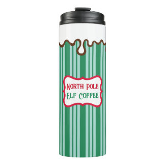 Bouteilles Isothermes Pôle Nord Christmas Elf Café Voyage Tumbler