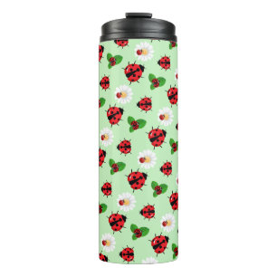 Bouteilles Isothermes Polka rouge mignon point Ladybug Fleur de margueri