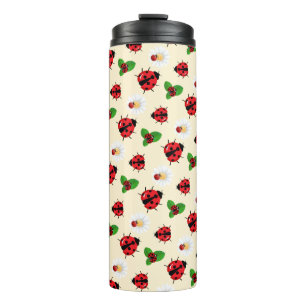 Bouteilles Isothermes Polka rouge mignon point Ladybug Fleur de margueri