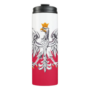 Bouteilles Isothermes Pologne Travel Mug, drapeau patriotique polonais