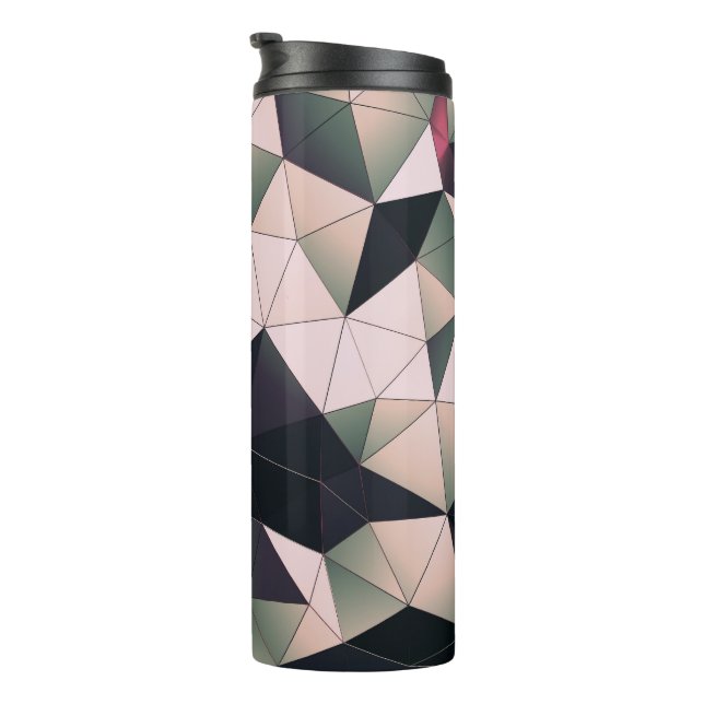 Bouteilles Isothermes Polygones multicolores modernes Tumbler thermique (Tourné sur la droite)