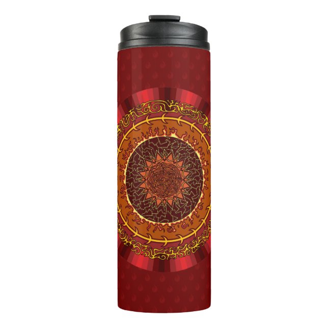 Bouteilles Isothermes Pommeau thermique Mandala (Devant)