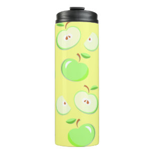 Bouteilles Isothermes Pommes motif vectoriel vert
