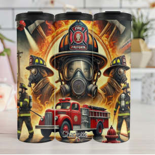 Bouteilles Isothermes Pompiers et scène de camion-pompier