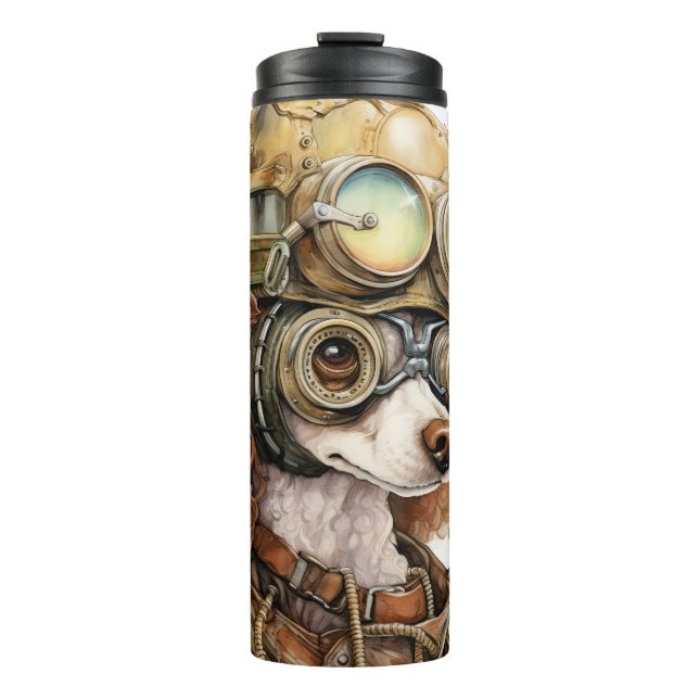 Bouteilles Isothermes Poodle Steampunk Dog (Devant)