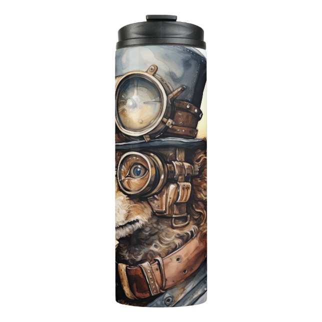 Bouteilles Isothermes Poodle Steampunk Dog (Devant)
