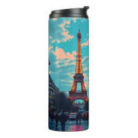 Pop Art Paris - Vibrant Retro Cityscape