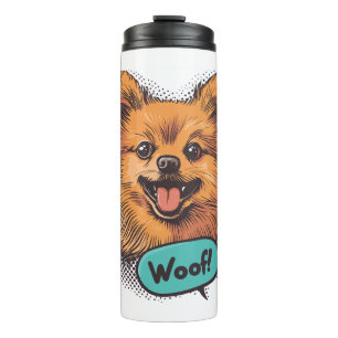 Bouteilles Isothermes Pop Art Pomeranian - Retro Comic Chien