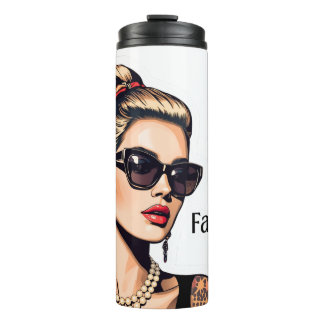 Bouteilles Isothermes Pop Art Woman Fashion Mood