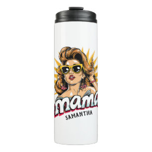 Bouteilles Isothermes Pop Mama Retro Personnalisé Art 1