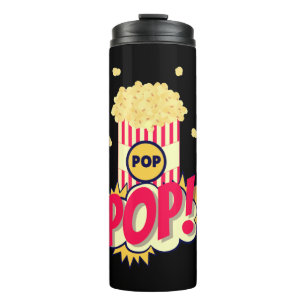 Bouteilles Isothermes Popcorn Vintage Retro Funny