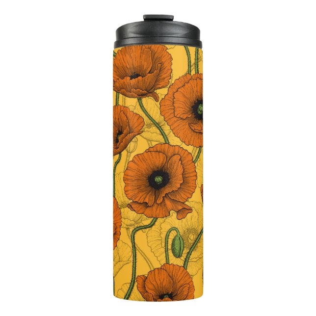 Bouteilles Isothermes Poppies orange (Devant)