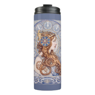 Bouteilles Isothermes Portrait de Reine Art Nouveau