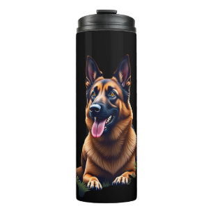 Bouteilles Isothermes Portrait de tête de chien berger allemand amateur