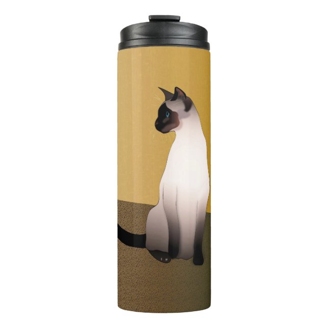 Bouteilles Isothermes Portrait d'un point de phoque Chat siamois (Devant)