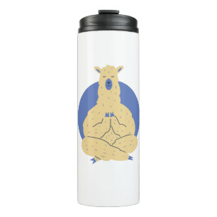 Bouteilles Isothermes Pose de Yoga de Lama