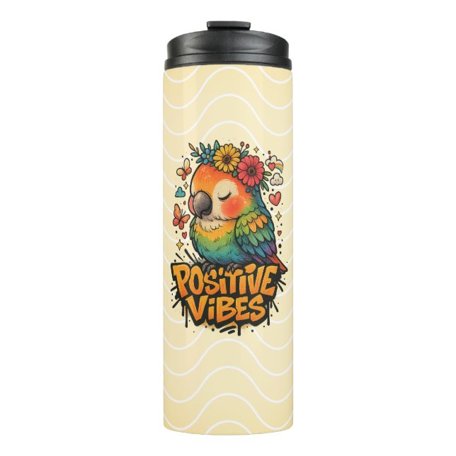 Bouteilles Isothermes “Positive Vibes” Parrot (Devant)