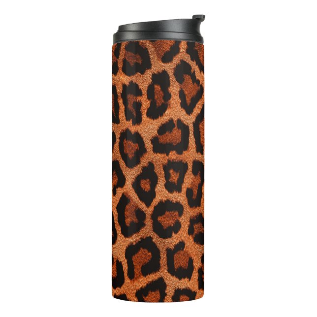 Bouteilles Isothermes Poster de animal Brown Red Black Leopard (Tourné sur la gauche)