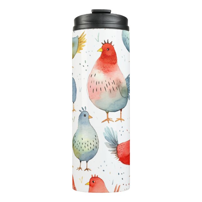 Bouteilles Isothermes Poulets d'élevage (Devant)