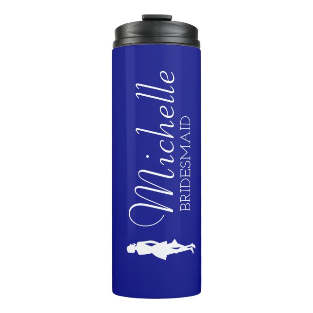 Bouteilles Isothermes Poussée rose Personnalisée Poussée Thermique (Devant)