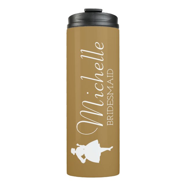 Bouteilles Isothermes Poussée rose Personnalisée Poussée Thermique (Devant)