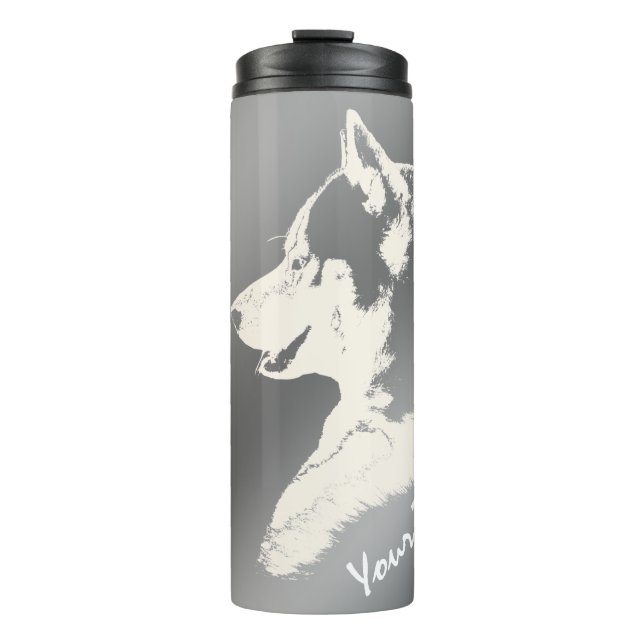 Bouteilles Isothermes Poussette Husky Tumbler Mug Personnalisé Poussée C (Devant)