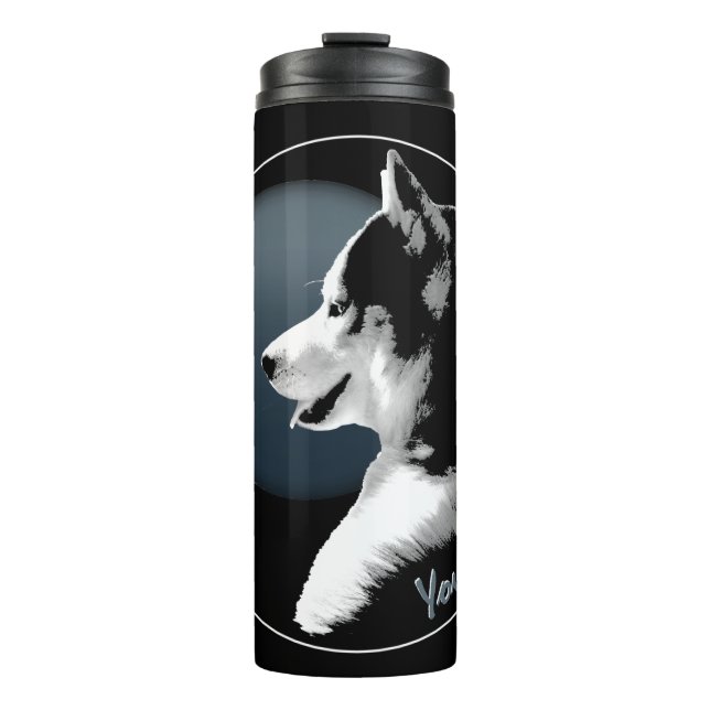 Bouteilles Isothermes Poussette Husky Tumbler Mug Personnalisé Poussée C (Devant)