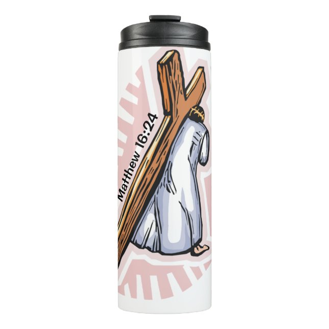 Bouteilles Isothermes Prenez votre croix Jésus (Devant)