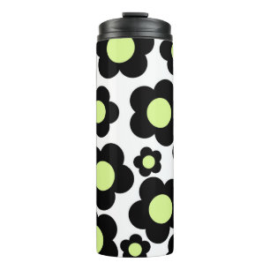 Bouteilles Isothermes Preppy Black Neon vert Hippie Motif