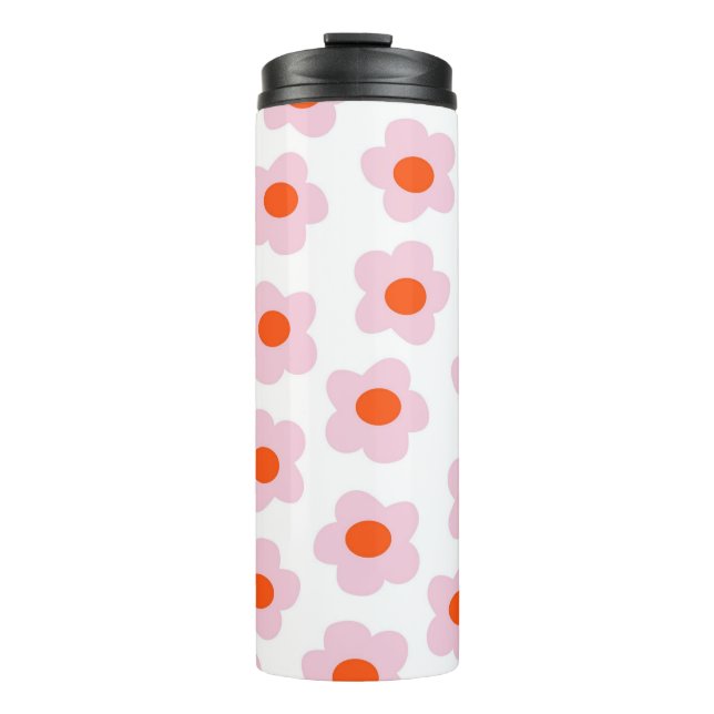 Bouteilles Isothermes Preppy rose rouge hippie Motif (Devant)