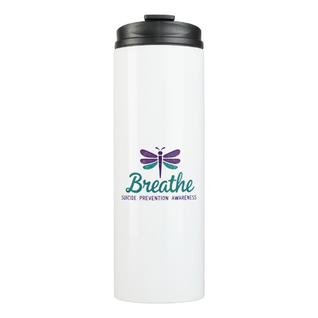 Bouteilles Isothermes Prévention du suicide mentale Breathe Dragonfly (Devant)