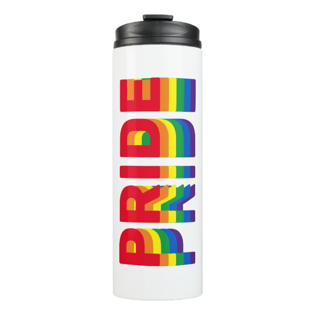 Bouteilles Isothermes Pride lgbt lgbtq queer gay couleurs arc-en-ciel bl (Devant)