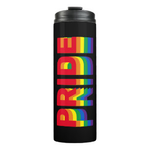 Bouteilles Isothermes Pride lgbt lgbtq queer gay rainbow couleurs noir