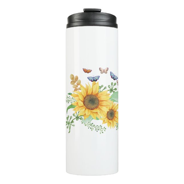 Bouteilles Isothermes printemps de tournesol (Devant)