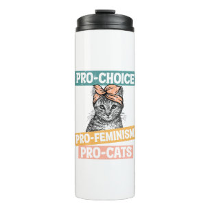 Bouteilles Isothermes Pro-Choice, Pro-Féminisme, Pro-Cat   AMOUREUX DES 