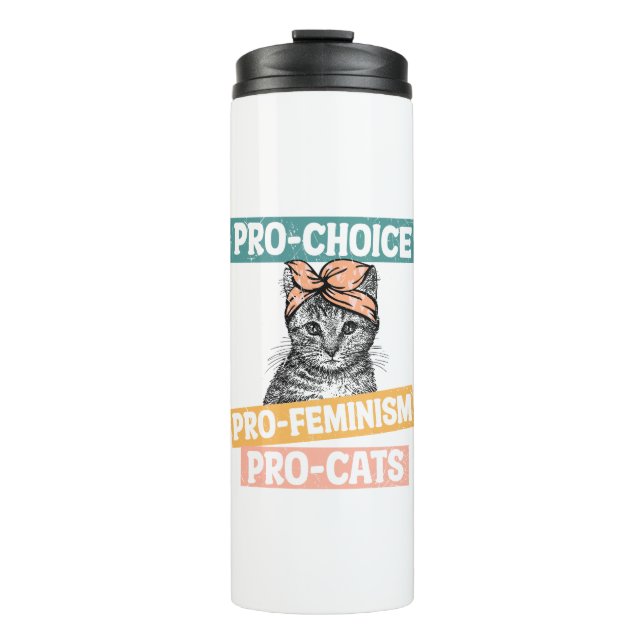 Bouteilles Isothermes Pro-Choice, Pro-Féminisme, Pro-Cat | AMOUREUX DES  (Devant)