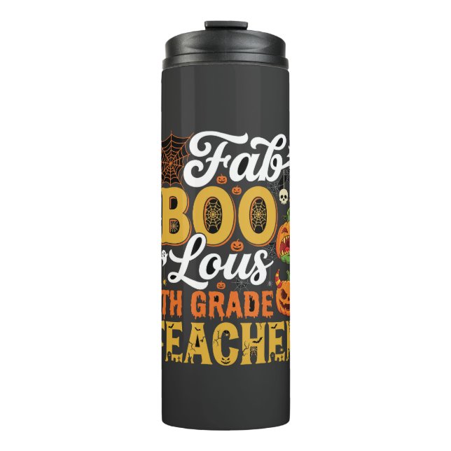 Bouteilles Isothermes Professeur de 4e année Faboolous Halloween (Devant)