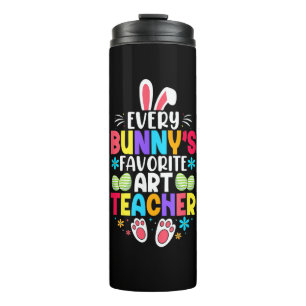 Bouteilles Isothermes Professeur de Bunny Pâques Thème de conception col