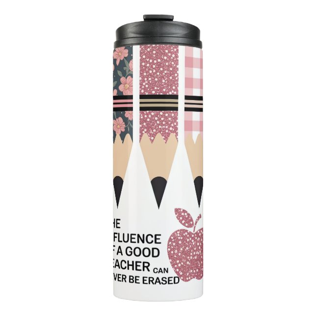 Bouteilles Isothermes Professeur Inspirant Léopard Rose (Devant)