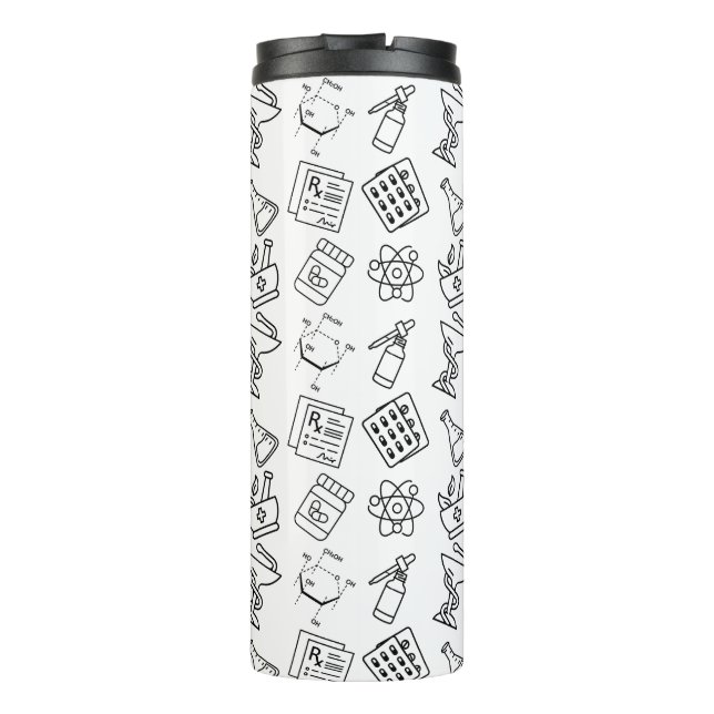 Bouteilles Isothermes Professional Pharmacy Icon Pattern Travel Tumbler (Dos)
